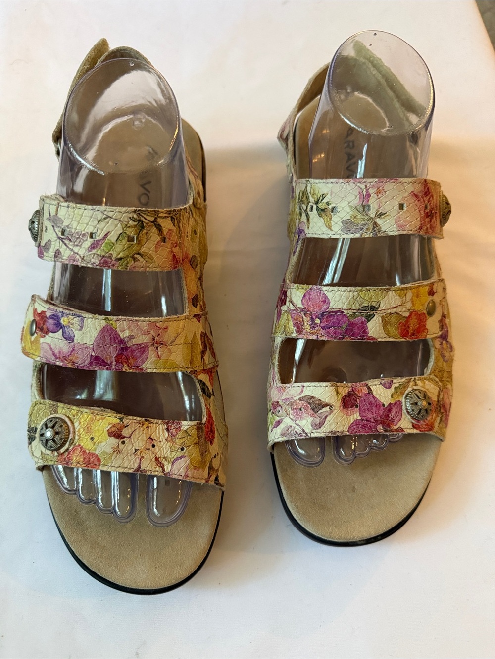 Aravon Floral Comfort Sandals for Women - Adjustable! NWOT